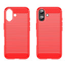 Apple iPhone 17 Carbon Fibre Brushed Case [Red]