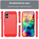 Apple iPhone 17 Carbon Fibre Brushed Case [Red]