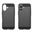 iPhone 17 Carbon Fibre TPU Case Slim Shockproof Cover Black