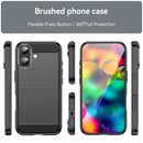 iPhone 17 Carbon Fibre TPU Case Slim Shockproof Cover Black