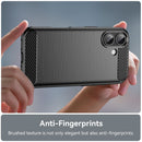 iPhone 17 Carbon Fibre TPU Case Slim Shockproof Cover Black