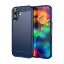 iPhone 17 Carbon Fibre TPU Case Slim Shockproof Cover Navy 1