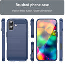 iPhone 17 Carbon Fibre TPU Case Slim Shockproof Cover Navy 8