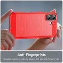 iPhone 17 Carbon Fibre TPU Case Slim Shockproof Cover Red 4