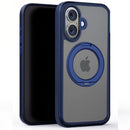 iPhone 17 Clear MagSafe 360° Rotating Ring Stand Case