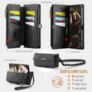 iPhone 17 Crossbody Case with Strap Card Slots & Zipper