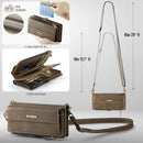 iPhone 17 Crossbody Case with Strap Card Slots & Zipper