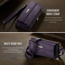 iPhone 17 Crossbody Case with Strap Card Slots & Zipper