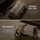 iPhone 17 Crossbody Case with Strap, Card Slots & Zipper Pocket [Coffee]