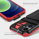 iPhone 17 Heavy Duty Kickstand Card Holder Case Shockproof