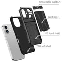iPhone 17 Rugged Case with Card Holder & Kickstand [Black]