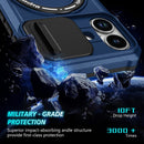 iPhone 17 MagSafe Case with Sliding Camera Cover & Ring Stand [Navy]