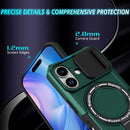 iPhone 17 MagSafe Case with Sliding Camera Cover & Ring Stand [Teal]
