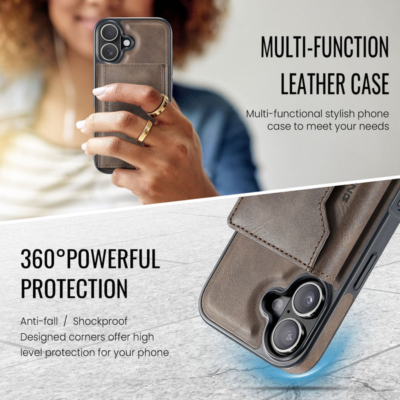 iPhone 17 DG.Ming MagSafe Wallet Case [Coffee]