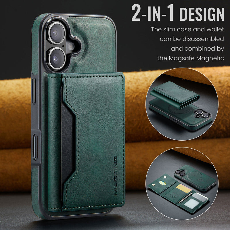 iPhone 17 DG.Ming MagSafe Wallet Case [Green]