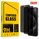 iPhone 17 Privacy Tempered Glass Screen Protector (2 Pack)