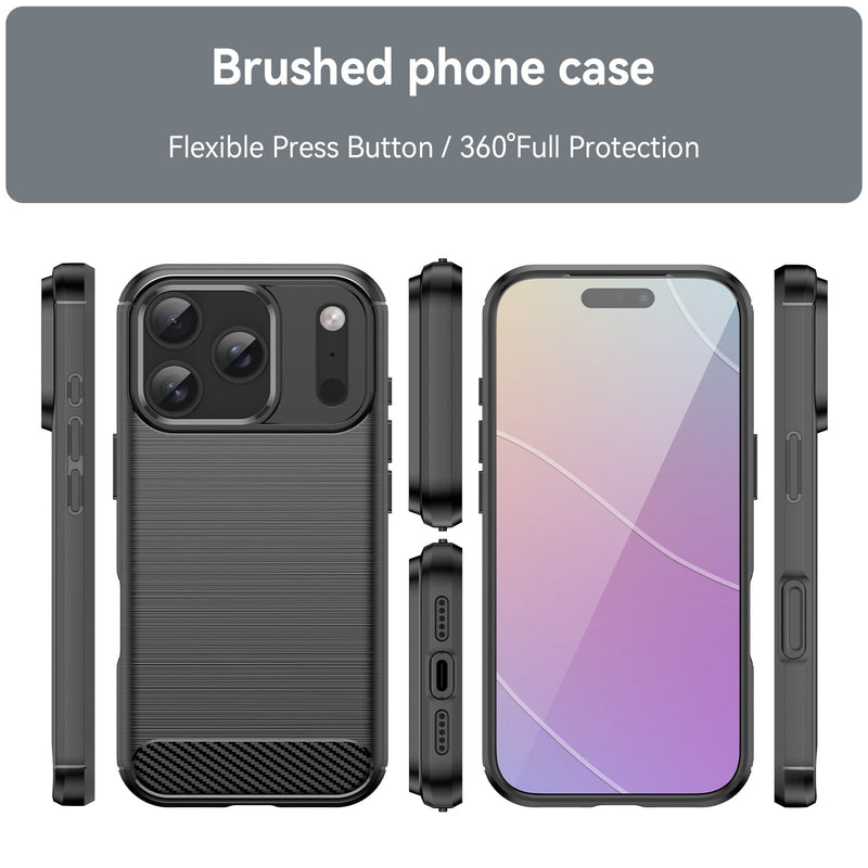 Apple iPhone 17 Pro Carbon Fibre Brushed Case [Black]
