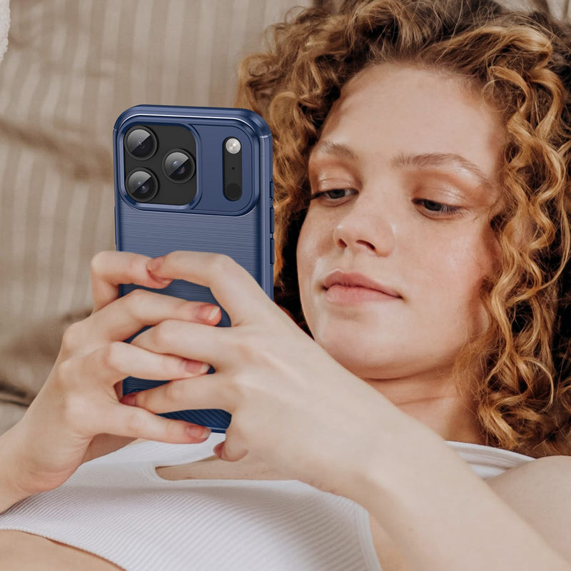 Apple iPhone 17 Pro Carbon Fibre Brushed Case [Navy]