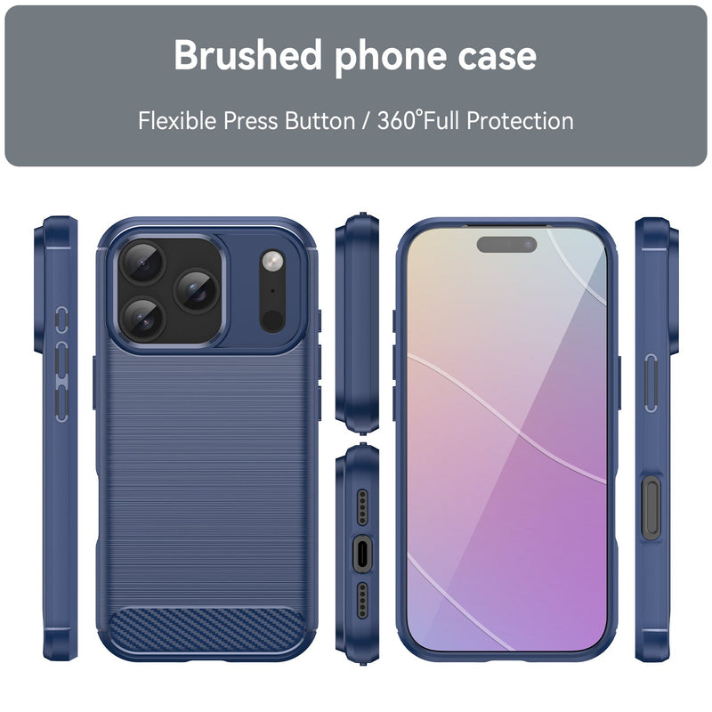 Apple iPhone 17 Pro Carbon Fibre Brushed Case [Navy]