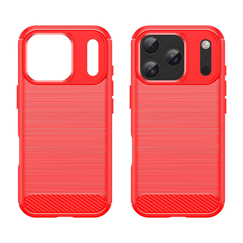 Apple iPhone 17 Pro Carbon Fibre Brushed Case [Red]