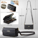 iPhone 17 Pro Crossbody Case with Strap Card Slots & Zipper
