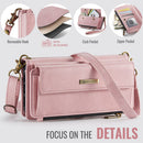 iPhone 17 Pro Crossbody Case with Strap Card Slots & Zipper