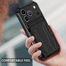 iPhone 17 Pro Heavy Duty Kickstand Card Holder Case