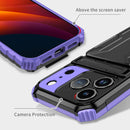iPhone 17 Pro Rugged Case with Card Holder & Kickstand [Purple]