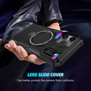 iPhone 17 Pro MagSafe Case with Sliding Camera Cover & Ring Stand [Black]