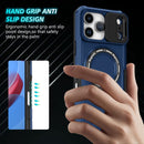 iPhone 17 Pro MagSafe Case with Sliding Camera Cover & Ring Stand [Navy]