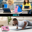 iPhone 17 Pro MagSafe Case with Sliding Camera Cover & Ring Stand [PinkWhite]