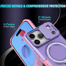 iPhone 17 Pro MagSafe Case with Sliding Camera Cover & Ring Stand [Purple]