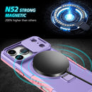 iPhone 17 Pro MagSafe Case with Sliding Camera Cover & Ring Stand [Purple]