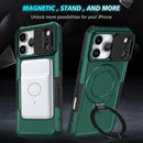 iPhone 17 Pro MagSafe Case with Sliding Camera Cover & Ring Stand [Teal]