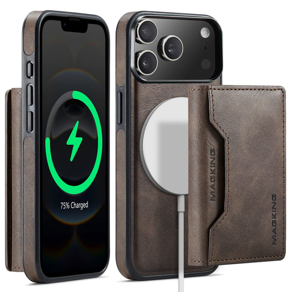 iPhone 17 Pro DG.Ming MagSafe Wallet Case [Coffee]