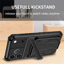 iPhone 17 Pro Max Heavy Duty Kickstand Card Holder Case