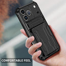 iPhone 17 Pro Max Heavy Duty Kickstand Card Holder Case