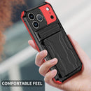 iPhone 17 Pro Max Heavy Duty Kickstand Card Holder Case