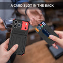 iPhone 17 Pro Max Heavy Duty Kickstand Card Holder Case