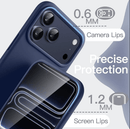 iPhone 17 Pro Max Navy Blue Silicone Case – Soft Protective Cover