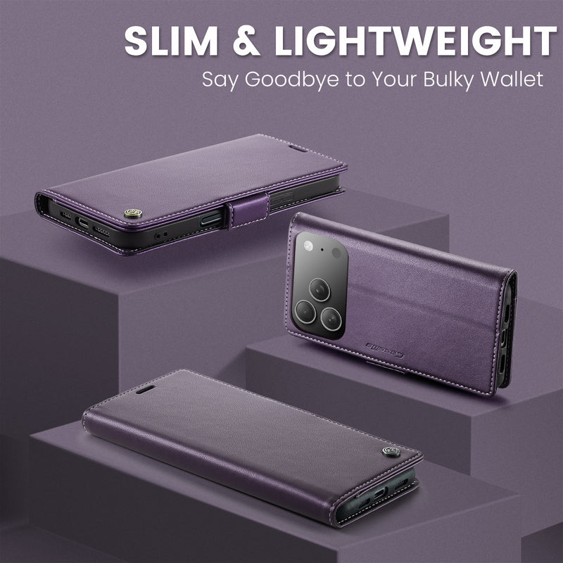 Apple iPhone 17 Pro CaseMe Retro Wallet Case [Purple]