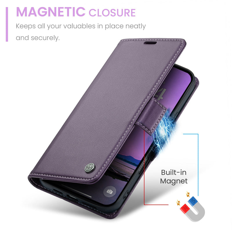 Apple iPhone 17 Pro Max CaseMe Retro Wallet Case [Purple]