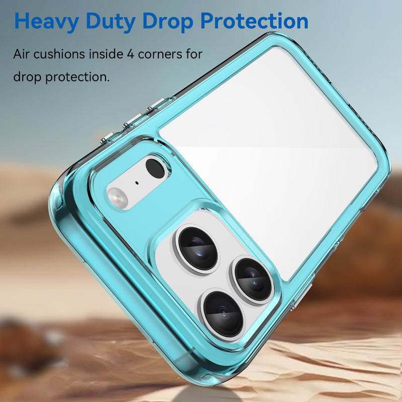 Apple iPhone 17 Pro Soft TPU Bumper Case [Clear Blue]