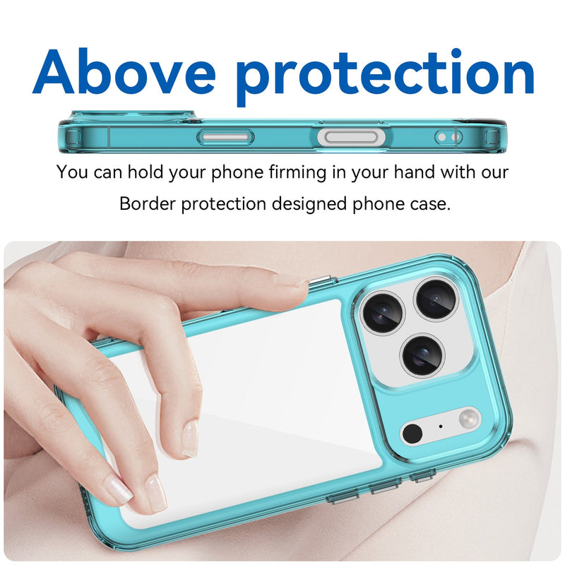 Apple iPhone 17 Pro Soft TPU Bumper Case [Clear Blue]
