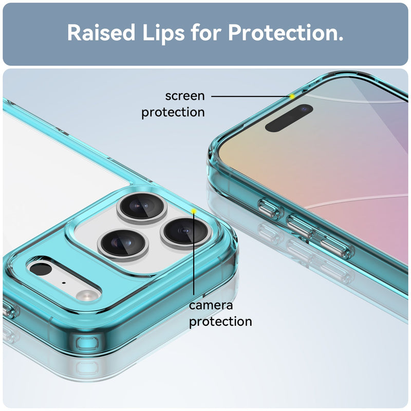 Apple iPhone 17 Pro Soft TPU Bumper Case [Clear Blue]