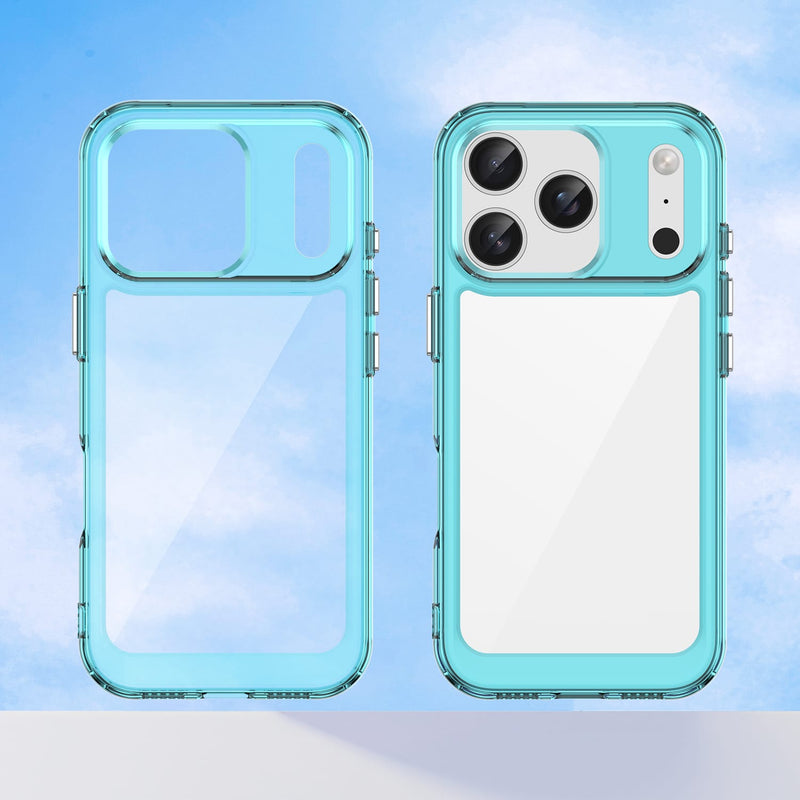 Apple iPhone 17 Pro Soft TPU Bumper Case [Clear Blue]