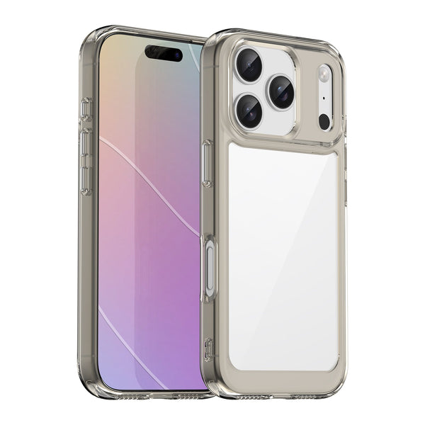 Apple iPhone 17 Pro Soft TPU Bumper Case [Clear Grey]