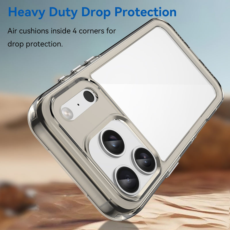 Apple iPhone 17 Pro Soft TPU Bumper Case [Clear Grey]