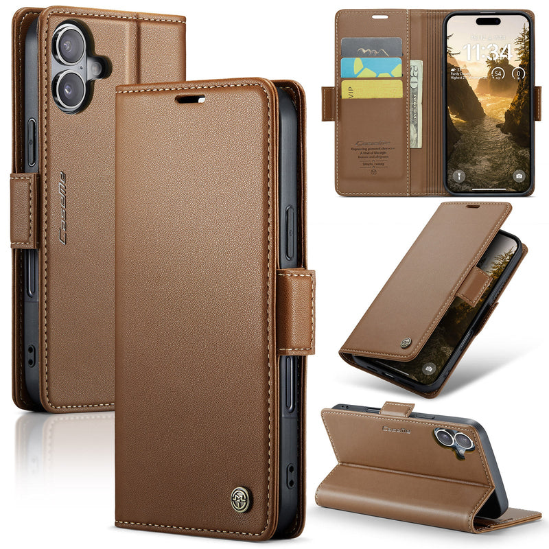 Apple iPhone 17 CaseMe Retro Wallet Case [Brown]