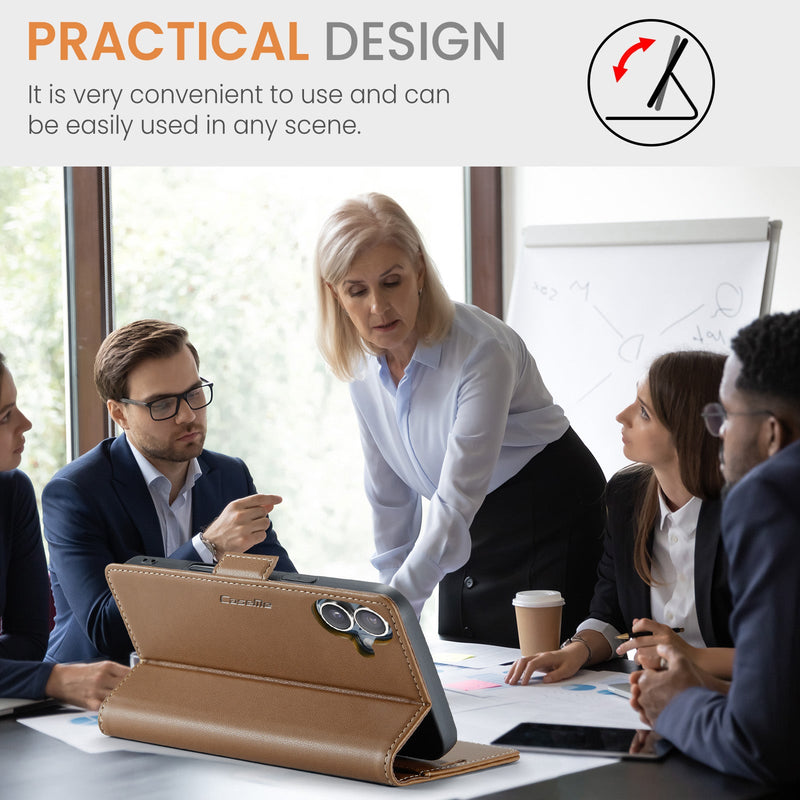 Apple iPhone 17 CaseMe Retro Wallet Case [Brown]